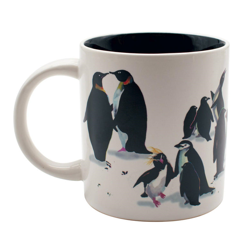 Heat Transforming Penguin Party Mug