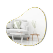 Load image into Gallery viewer, Umbra: Hubba Pebble Mirror - Brass