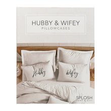 Load image into Gallery viewer, Splosh: Wedding Hubby Wifey Pillowcase Set