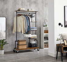 Load image into Gallery viewer, Vasagle Clothing Garment Rack on Wheels