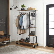 Load image into Gallery viewer, Vasagle Clothing Garment Rack on Wheels