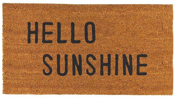 Face To Face Doormat - Hello Sunshine - Santa Barbara Design Studio