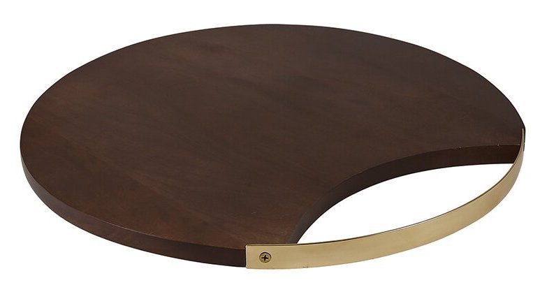 Wood + Brass Board - 40cm - Santa Barbara Design Studio