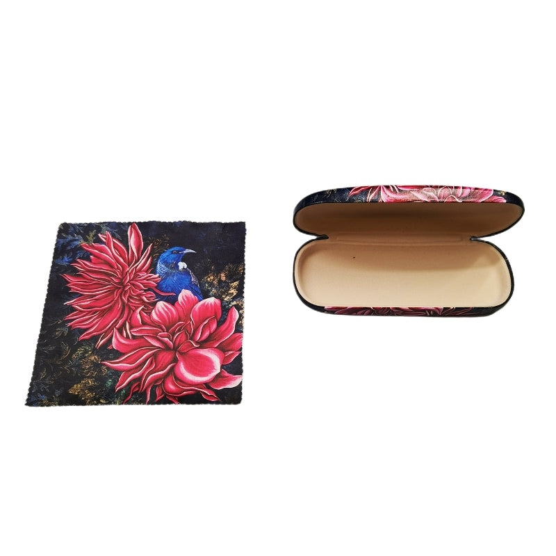 Tui Flowers Glasses Case with Cloth - AM Trading