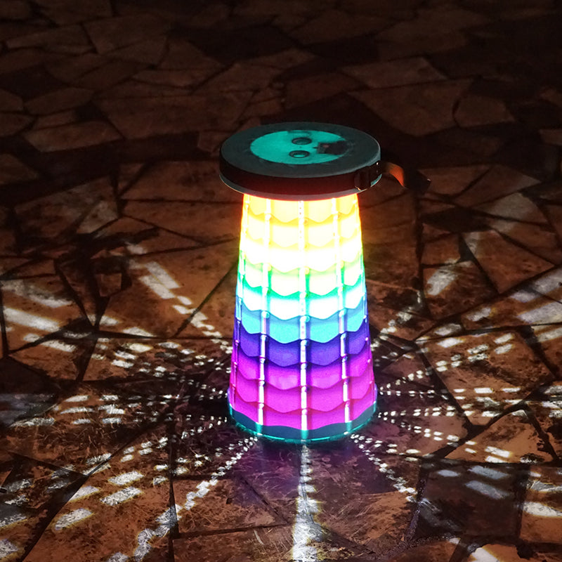 LED Rainbow Light-Up Retractable Stool - Blue