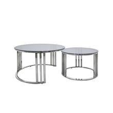 Load image into Gallery viewer, Fraser Country Round Tempered Glass Top Nesting Coffee Table - Set of 2