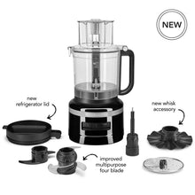 Load image into Gallery viewer, Kitchen Aid: 9-Cup Quad Blade Food Processor (Matte Black)