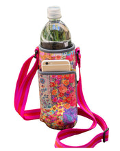 Load image into Gallery viewer, Natural Life: Water Bottle Carrier - Pink Patchwork