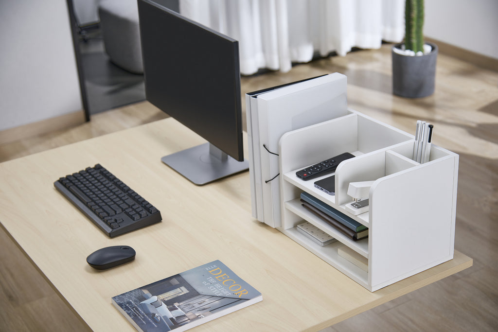 Gorilla Office: Space Saving Desktop Organizer - White