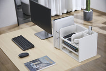 Load image into Gallery viewer, Gorilla Office: Space Saving Desktop Organizer - White