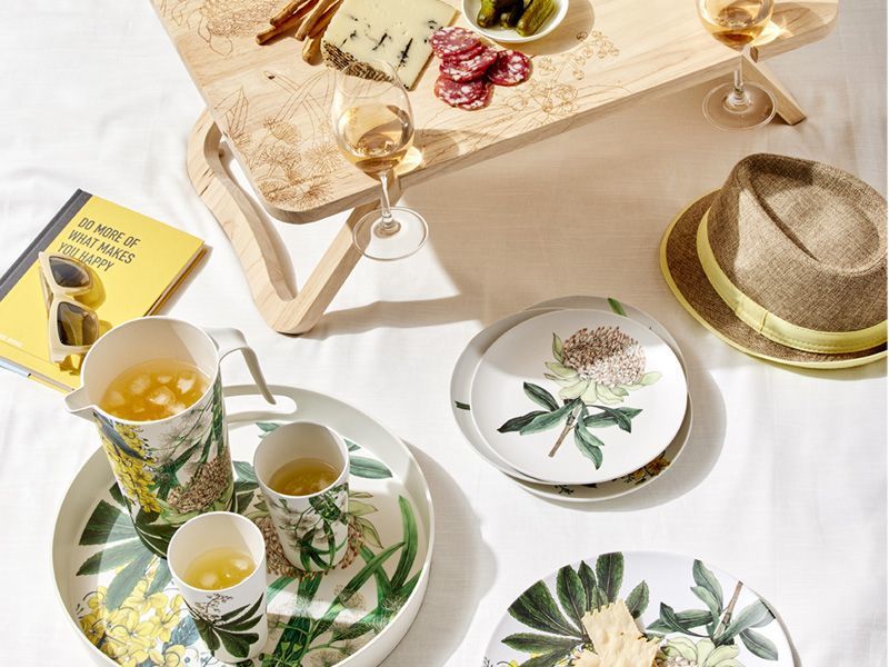 Maxwell & Williams: The Blck Pen Golden Summer Bamboo Plate (20cm)