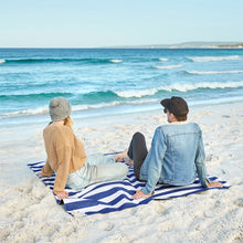 Load image into Gallery viewer, Dock &amp; Bay: Picnic Blanket Large 100% Recycled - Whitsunday Blue