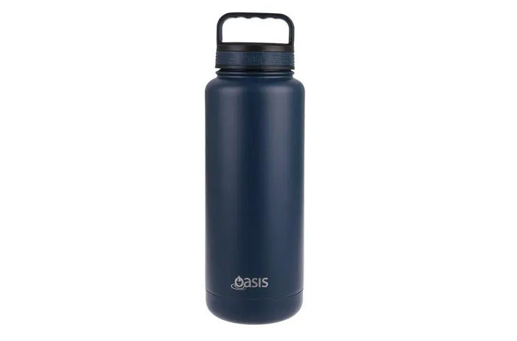 Oasis: Titan Stainless Steel Double Wall Insulated Bottle 1.2l (Navy) - D.Line