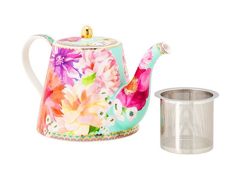 Maxwell & Williams: Teas & C's Dahlia Daze Teapot With Infuser - Sky (1L)