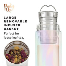 Load image into Gallery viewer, Blair™ Marrakesh Glass Travel Infuser Mug - Pinky Up