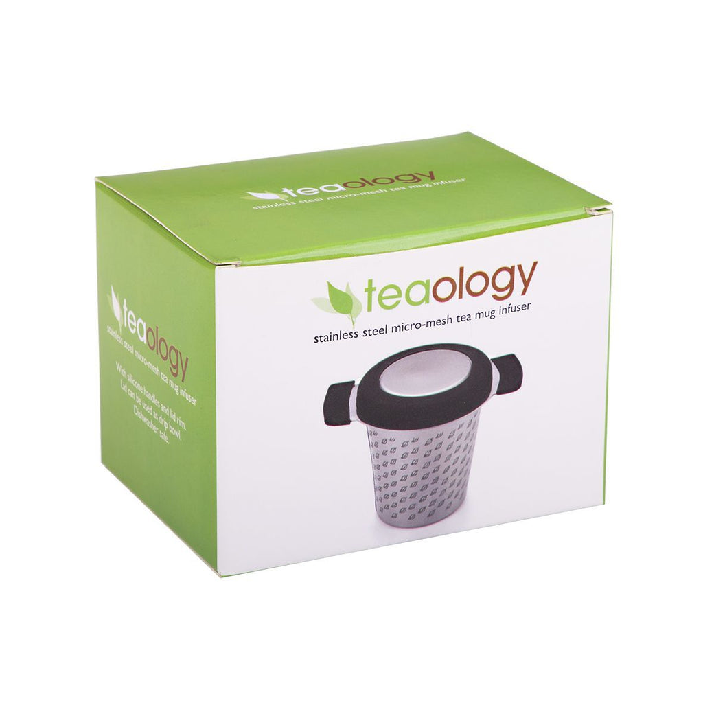 Teaology: Stainless Steel Mug Tea Infuser with Lid - D.Line