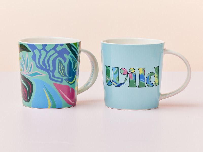 Maxwell & Williams: Kasey Rainbow Be Fierce Mug Set - Wild (380ml) (Set of 2)