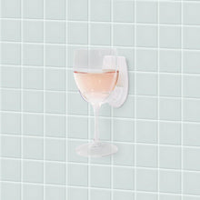 Load image into Gallery viewer, IS Gift Bathroom Bliss Wine Glass Holder - White