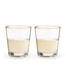 Load image into Gallery viewer, Gilded Glass Tumbler Set - Twine