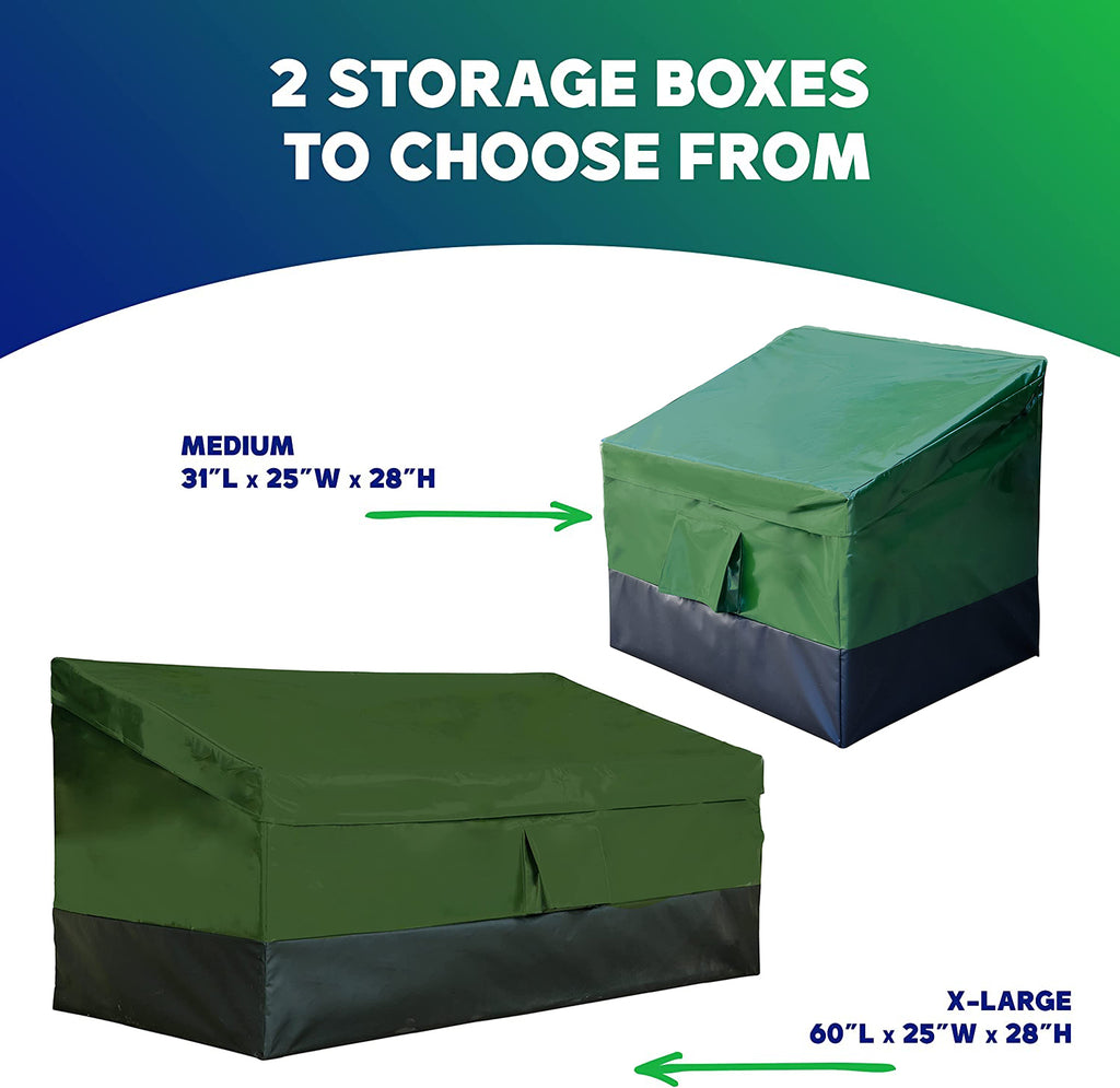Foldable Heavy Duty Outdoor Storage Box - Medium