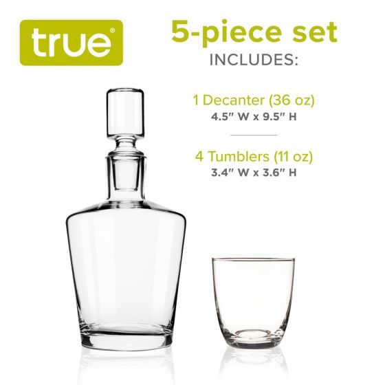 Liquor Decanter Gift Set - True