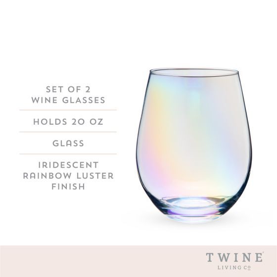 Luster Stemless Wine Glass Set - Twine