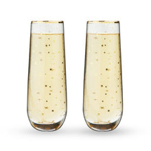 Load image into Gallery viewer, Starlight Stemless Champagne Flute Set - Twine