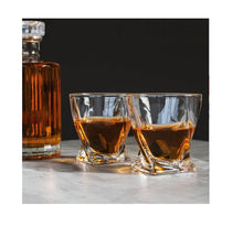 Load image into Gallery viewer, Thumbs Up: Twisted Whiskey Glasses with Ice Rocks - Thumbs Up!