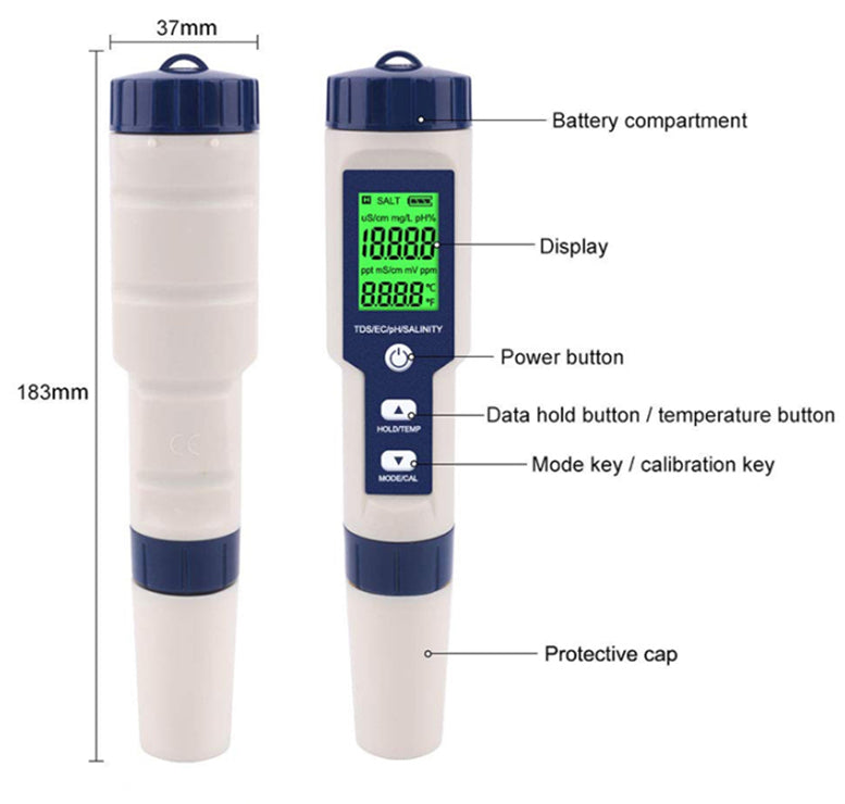 High Precision Digital Water pH Tester