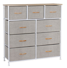 Load image into Gallery viewer, Ovela 9 Drawer Storage Chest - Beige