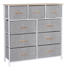 Load image into Gallery viewer, Ovela 9 Drawer Storage Chest - Light Grey