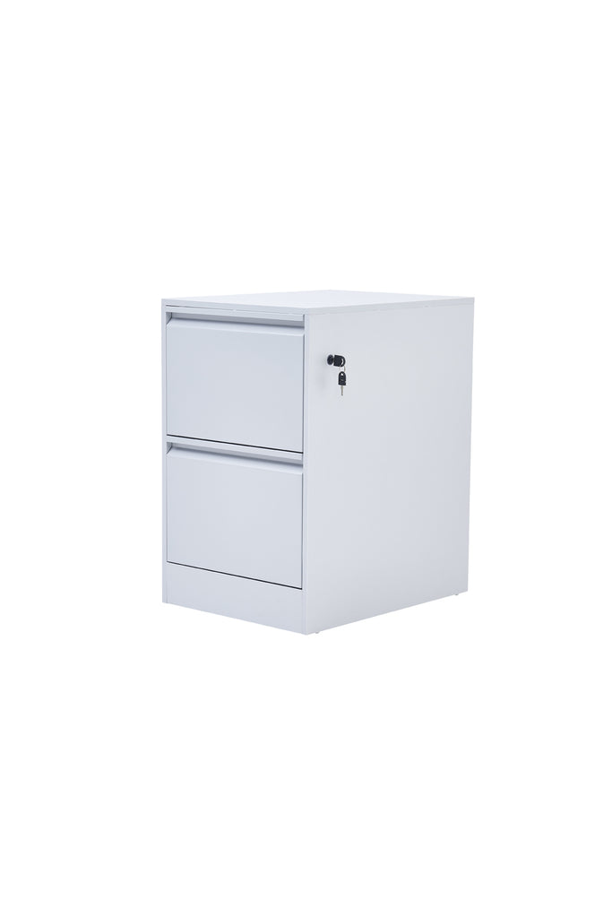 Gorilla Office Particle Board & Steel 2 Drawers Silver