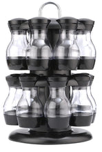 Load image into Gallery viewer, 16-Bottle Double-Layer Rotating Spice Rack Set