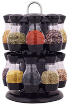 Load image into Gallery viewer, 16-Bottle Double-Layer Rotating Spice Rack Set