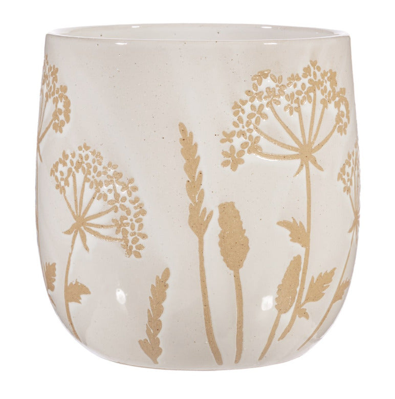 Sass & Belle: Cow Parsley White Planter Large