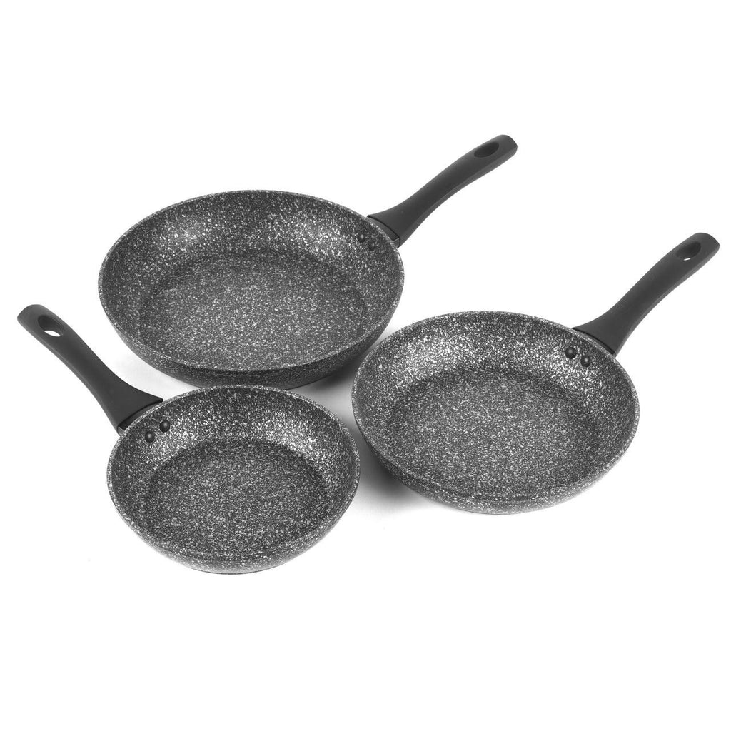 Salter: Megastone 3 Piece Fry Pan Set