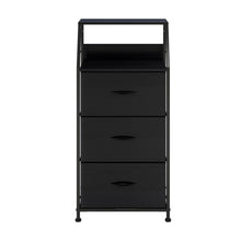 Load image into Gallery viewer, Ovela 3 Drawer Storage Chest - Nordic Black