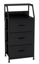 Load image into Gallery viewer, Ovela 3 Drawer Storage Chest - Nordic Black