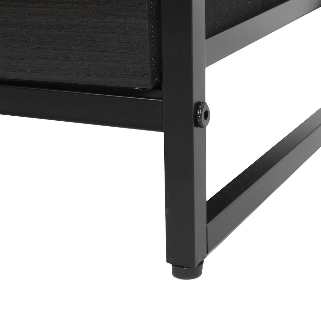Ovela 4 Drawer Storage Chest With Shelf - Nordic Black