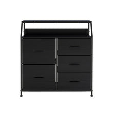 Load image into Gallery viewer, Ovela 5 Large Drawer Storage Chest - Nordic Black