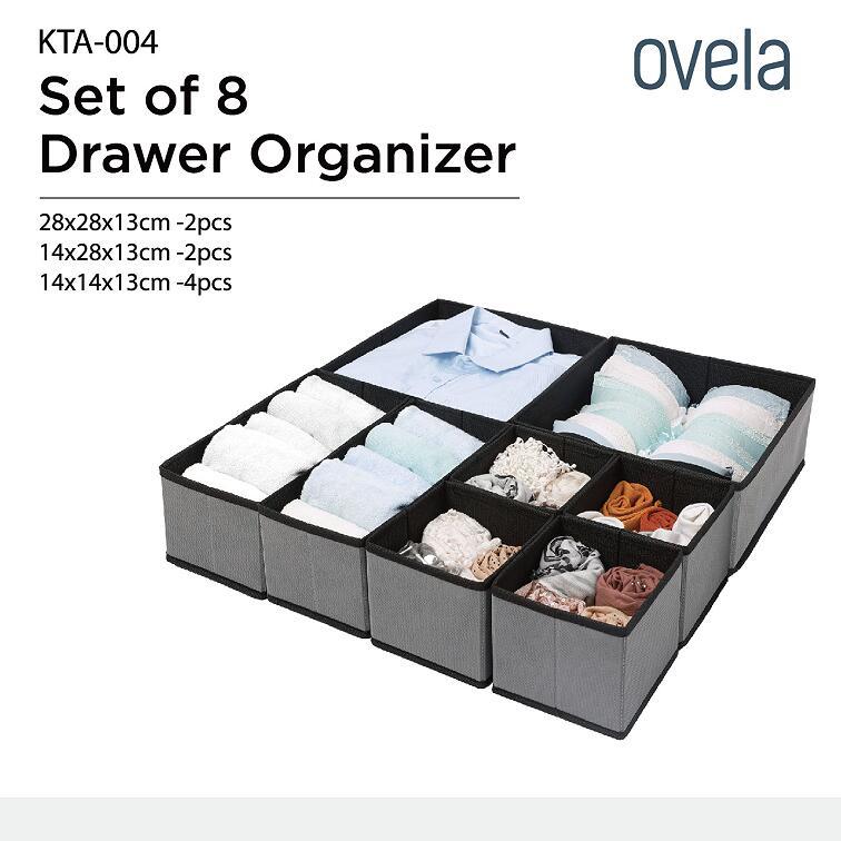 Ovela Set of 8 Drawer Organizer