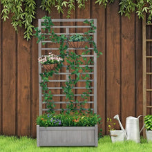 Load image into Gallery viewer, Outdoor Garden Bed with Trellis