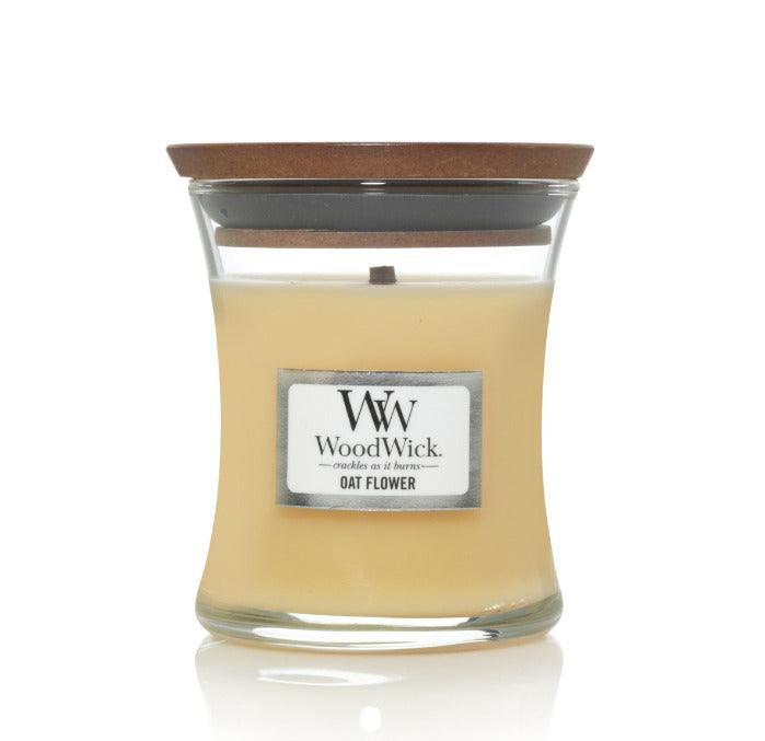 WoodWick: Hourglass Candle - Oat Flower (Medium)