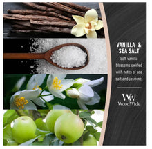Load image into Gallery viewer, WoodWick: Hourglass Candle - Vanilla &amp; Sea Salt (Medium)