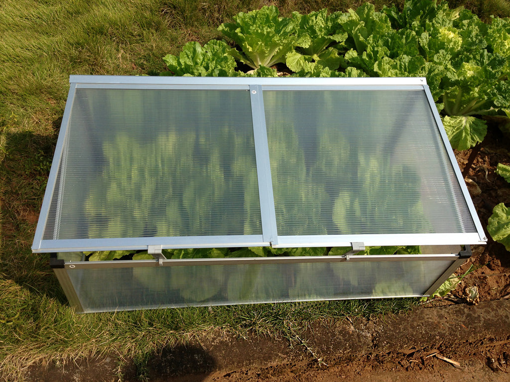 Garden Bed Alum Mini Greenhouse 108 x 56cm