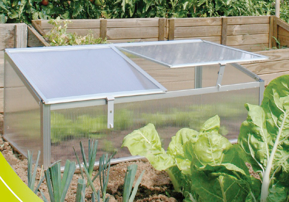 Garden Bed Alum Mini Greenhouse 108 x 56cm