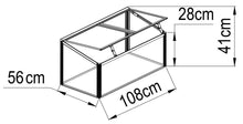 Load image into Gallery viewer, Garden Bed Alum Mini Greenhouse 108 x 56cm