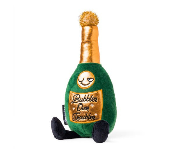 Punchkins: “Bubbles Over Troubles” Plush Champagne Bottle