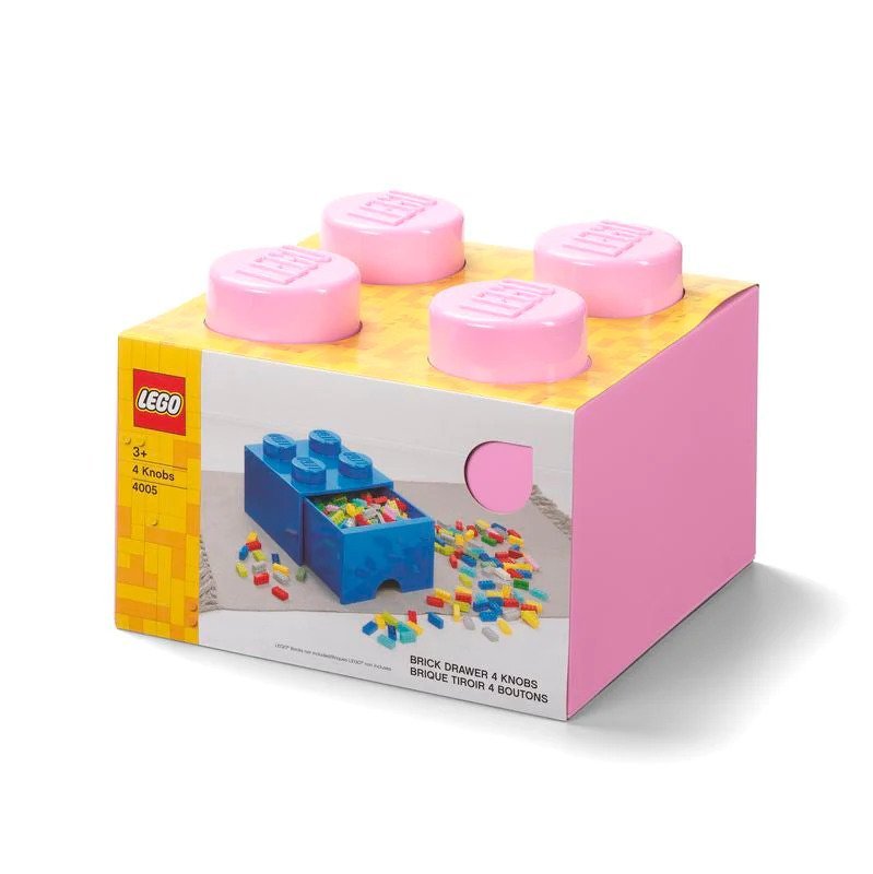 LEGO Storage Brick Drawer 4 - Light Pink