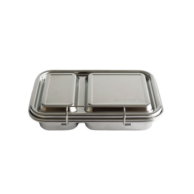 Nestling: Stainless Steel Duo Lunchbox